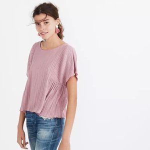Madewell Pleated Top Size Small